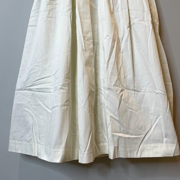 J.Crew Flutter Sleeve Maxi Dress Cotton Sateen Bow Special Occasion BI927 Ivory - Picture 12 of 16